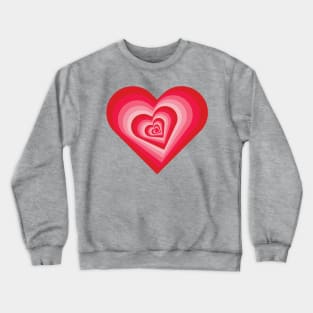 Falling in Love Valentine's Day Heart Pattern Crewneck Sweatshirt